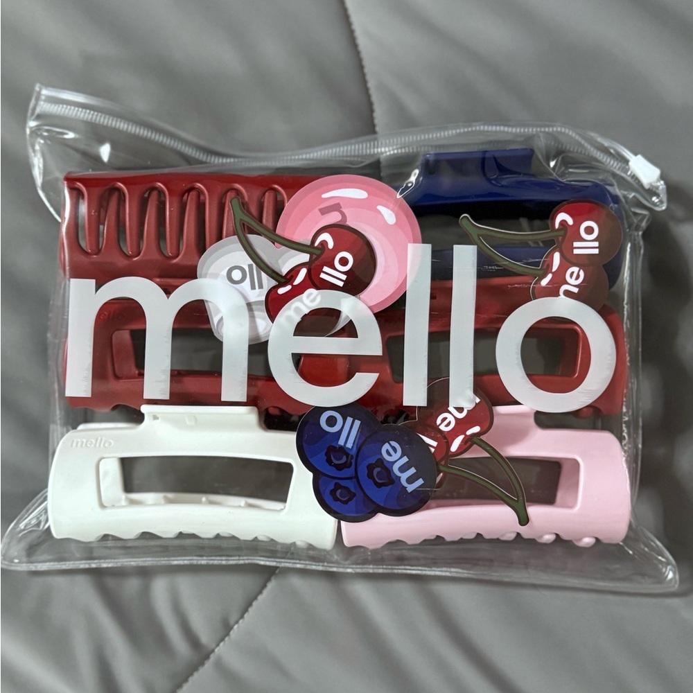 Mello Cloud Clip 6 Piece Set Bubblegum/Marshmallow/Cherry/Blueberry